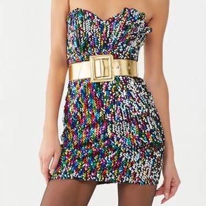 Forever 21 XS sequin party dress